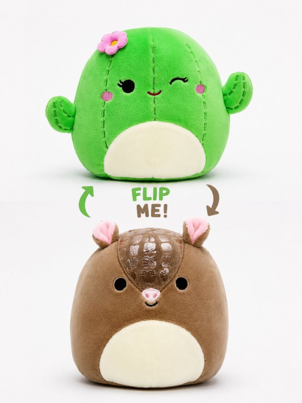 Squishmallows Maritza Cactus Thompson Armadillo Plush 5"
